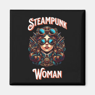 Steampunk Woman Magnet
