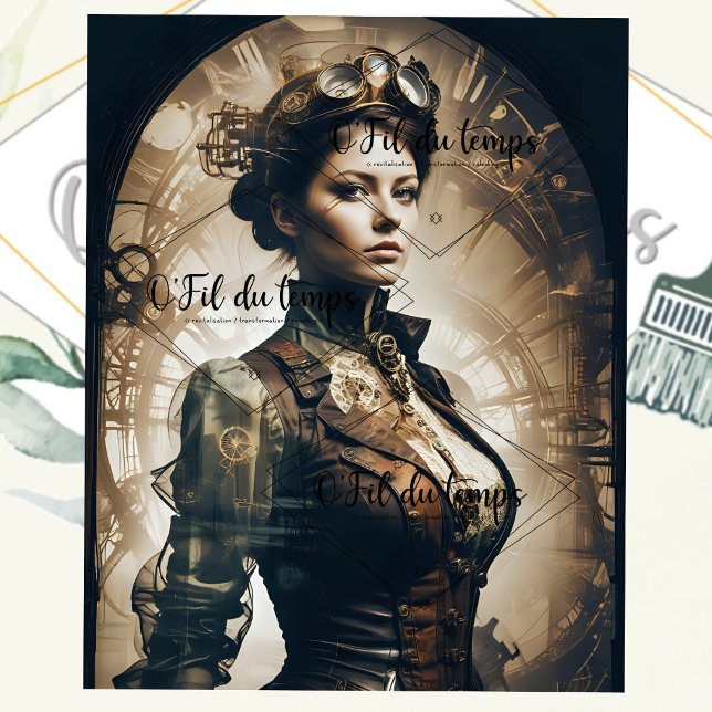 Steampunk Woman Schnitt v1 Seidenpapier (Von Creator hochgeladen)