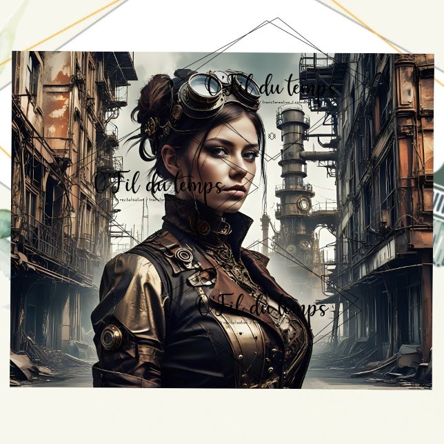 Steampunk Woman Schnitt v5 Seidenpapier (Von Creator hochgeladen)