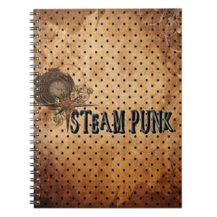 Steampunk-Wortcollage Notizblock