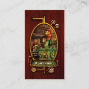 Steampunk - Worthington-Doppeldampfmaschine 1880 Visitenkarte