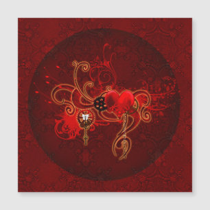 Steampunk, wunderbares Herz Magnetkarte