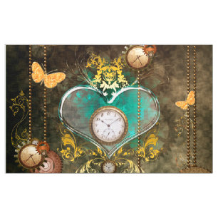 Steampunk, wunderbares Herz Stoff