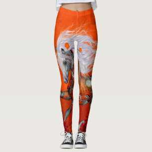Steampunk, wunderbares wildes steampunk Pferd Leggings