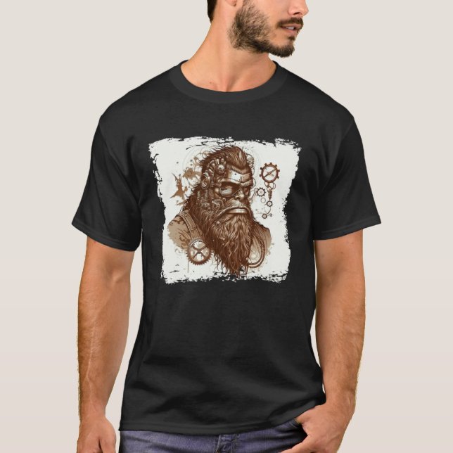 Steampunk Yeti T-Shirt (Vorderseite)