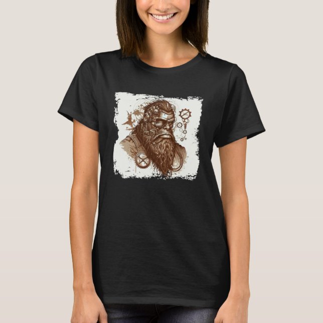 Steampunk Yeti T-Shirt (Vorderseite)