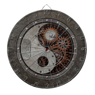 Steampunk Yin Yang Dartscheibe