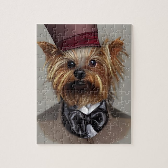 Steampunk Yorkie Jigsaw Puzzle (Vertikal)