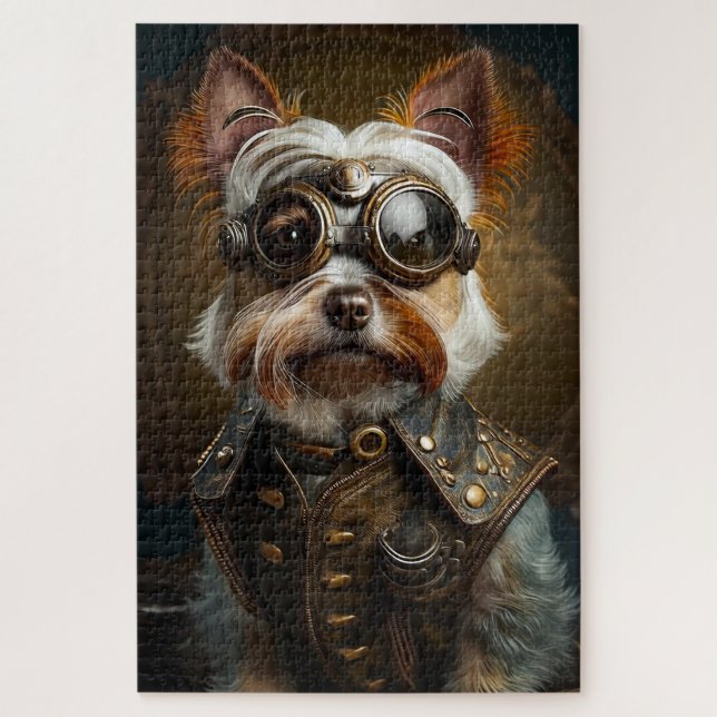 Steampunk Yorkie Puzzle (Vertikal)