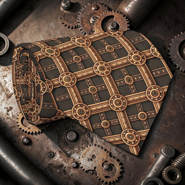 Steampunk-Zahnräder Individuelle Krawatte (Von Creator hochgeladen)