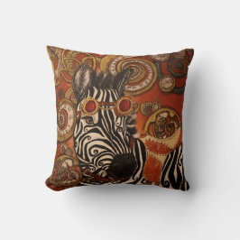 Steampunk Zebra Pillow Kissen