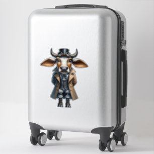 Steampunk Zebu Aufkleber