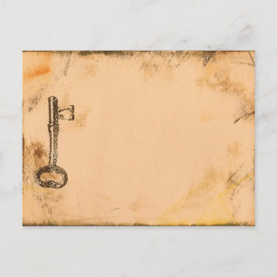 Steampunkarte Postkarte