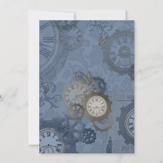 Steampunkblau Ankündigung (Vorderseite)