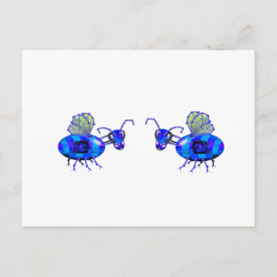 Steampunkblüten Postkarte