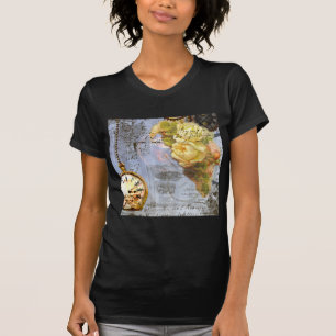 Steampunken und Gelbe Rosen T-Shirt