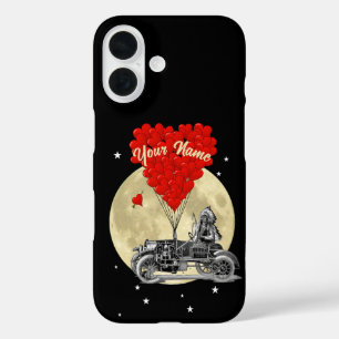 Steampunker Auto und Liebe iPhone 16 Hülle