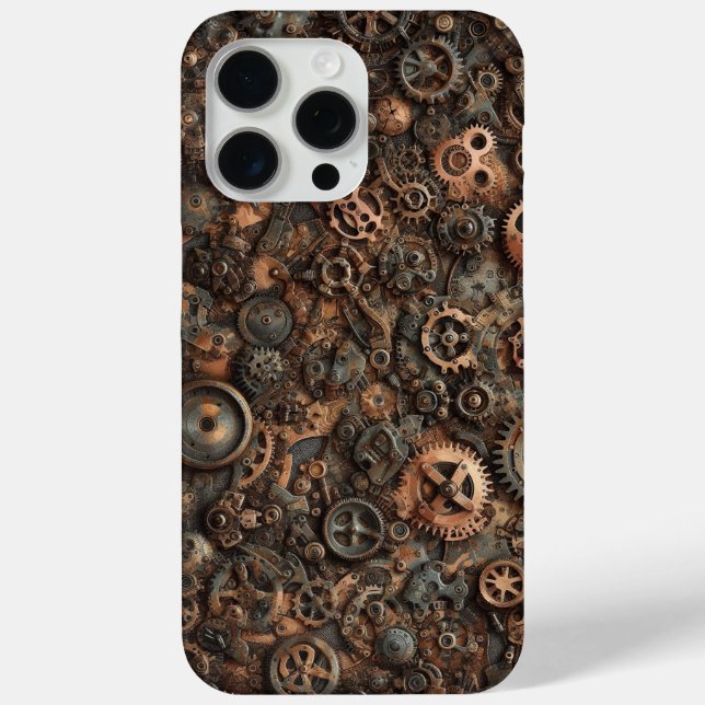 Steampunker-Camouflage, Industriedesign, Tarnung Case-Mate iPhone Hülle (Rückseite)