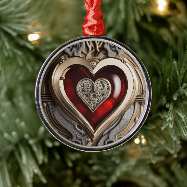 Steampunkherz - Mechanische Liebe Ornament Aus Metall (Baum)