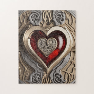 Steampunkherz - Mechanische Liebe Puzzle