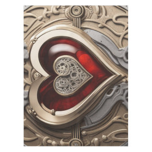 Steampunkherz - Mechanische Liebe Tischdecke