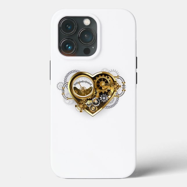 Steampunkherz mit Manometer Case-Mate iPhone Hülle (Rückseite)