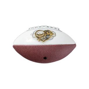 Steampunkherz mit Manometer Football
