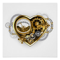Steampunkherz mit Manometer
