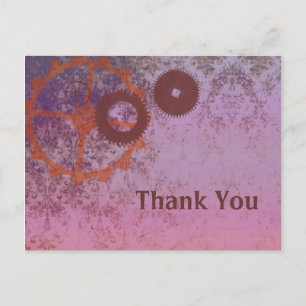 Steampunkin abstrakt danke Postcard Postkarte