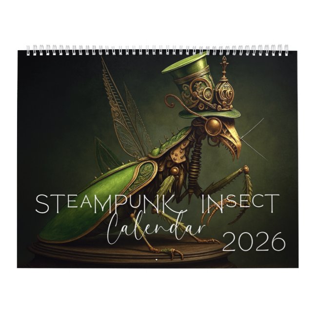 Steampunkkalender, Steampunk-Bug Kalender (Titelbild)