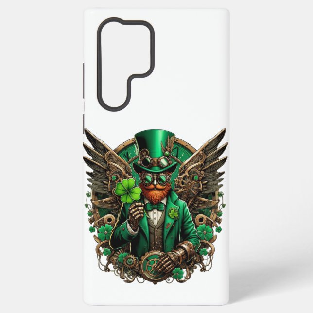Steampunkklee am St. Patrick's Day Samsung Galaxy Hülle (Rückseite)