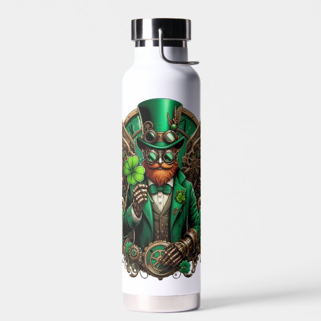 Steampunkklee am St. Patrick's Day Trinkflasche (Links)