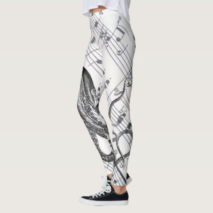 Steampunkmusik nautischer Vintager Oktopus Leggings