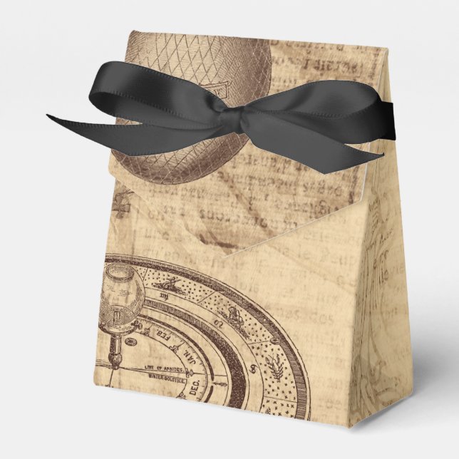 Steampunkparchment Geschenkschachtel (Vorderseite)