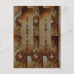 STEAMPUNKS FÜR TRUMP POSTKARTE