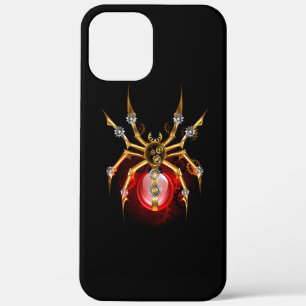 Steampunkspinne auf schwarz Case-Mate iPhone hülle