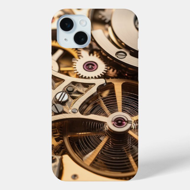 Steampunkuhr-Innenarbeit Case-Mate iPhone Hülle (Rückseite)