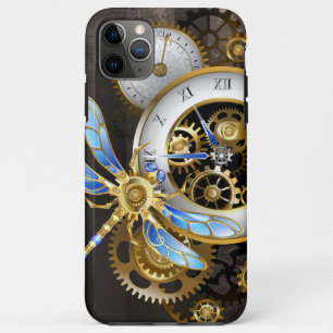 Steampunkuhr mit mechanischem Drachenfliegen Case-Mate iPhone Hülle