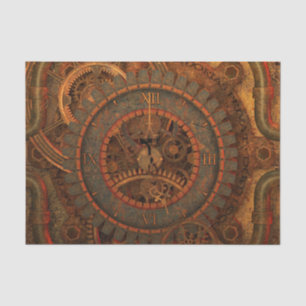 Steampunkuhr Seidenpapier