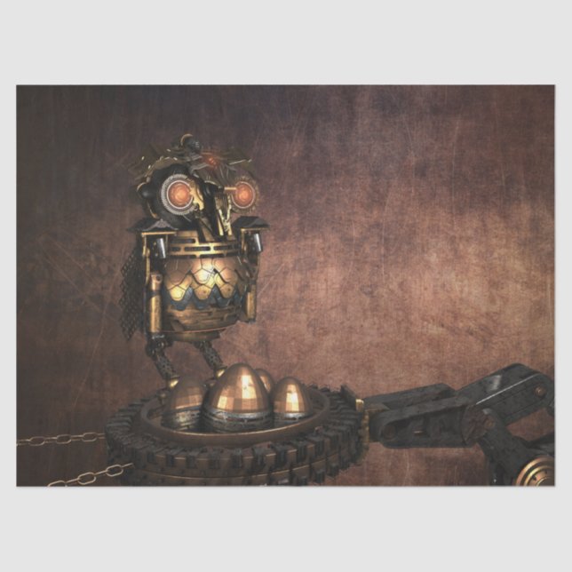 Steampuschel-Dekoupage-Tissue Seidenpapier (Vorderseite)