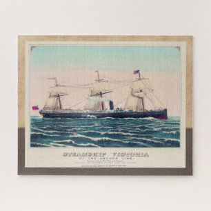 Steamschiff Victoria of the Anchor Line, 1876 Puzzle