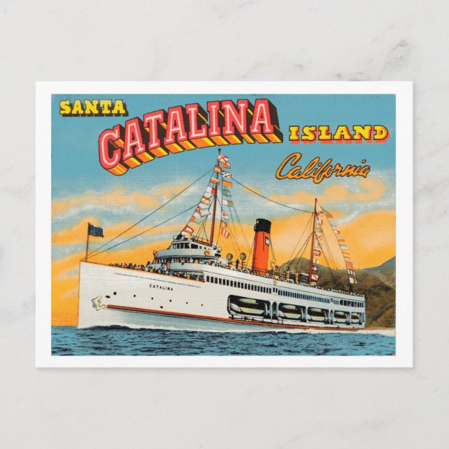 Steamship Catalina Postkarte (Vorderseite)