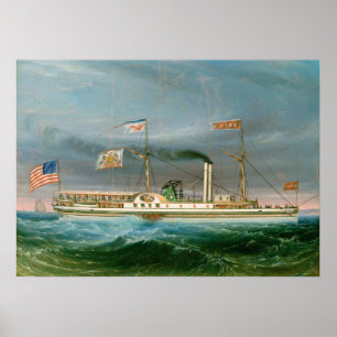 Steamship "Erie" - American Fine Art Poster