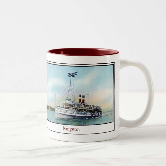 Steamship Kingston Zweifarbige Tasse (Rechts)