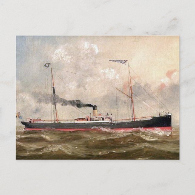 Steamship Louise 1800s Postkarte (Vorderseite)