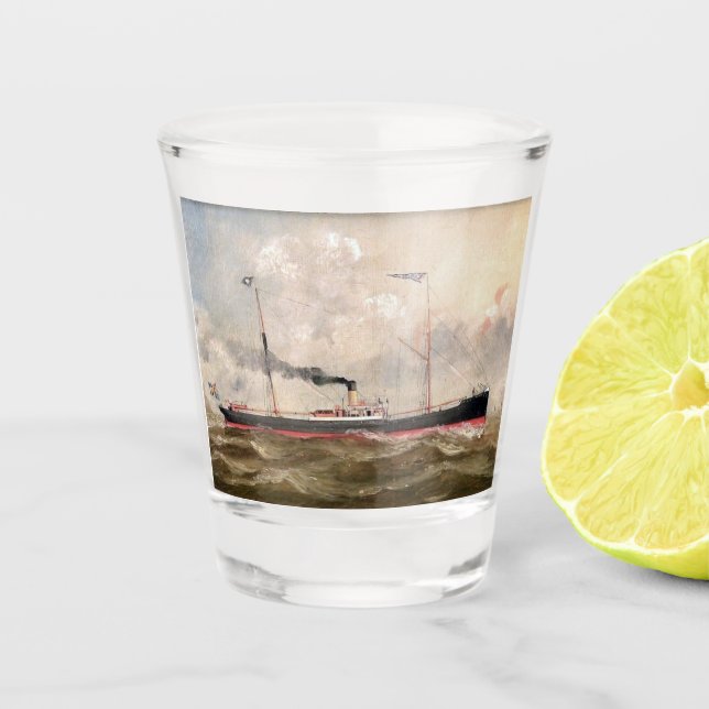 Steamship Louise 1800s Schnapsglas (Vorderseite)