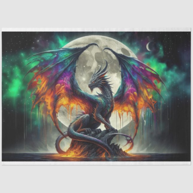 Steamy Dragon Seidenpapier (Vorderseite)