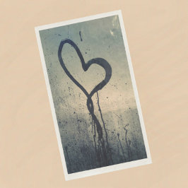 Steamy Gezeichnet Heart Serviette