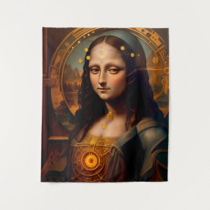 Steamy MONA LISA Cyborg Wandteppich