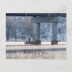 Steamy Winter Angelsee Taneycomo Denken Sie an U Postkarte